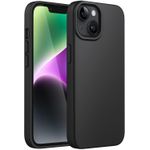 Black Silicone Rubber Phone Cover Case for iPhone 14