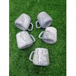 6pcs Pearl Marble  Porcelain Tea/ Coffee Mugs