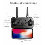 product_image_name-Generic-E99 Pro D_rone Foldable Wifi 3D Mini D_rones with 4K Video Professionnel D_rones Cameras-6