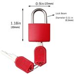 product_image_name-Generic-6 Luggage Lock With Key, Luggage Padlock, Mini Key Padlock-2
