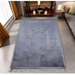 Luxury Velvet Islamic Prayer Mat - Soft & Comfortable - 80x120cm