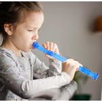 product_image_name-Generic- 1 PC MINI CLARINET TRANSPARENT PLASTIC FLUTE FOR BEGINNERS PRACTICE TRAINING EDUCATIONAL MUSIC INSTRUMENT _blue-3