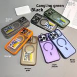 product_image_name-Generic-Blue Magnetic Case For iPhone 17 Pro, Camera Bracket, Camera Protectors, Translucent Acrylic + TPU MagSafe Compatible Cover-2