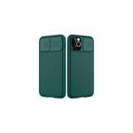 Nilkin  CamShield iPhone 12 Case, Built-in Creative Slide Lens Protector green