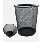 product_image_name-MG-Mesh Stationery-Large Trash Can, Round Grey Black-3