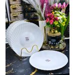 Ceramic 6 pc shell.plates