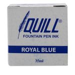 product_image_name-Quill-Bottled Ink For Fountain Pens,Royal Blue, 35 ML- (Pack Of 12)-5