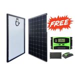 Solarmax 250W Solar Panel 25 Years Warranty All Weather Mono Solar Panel + Free 10A Solar Charge Controller
