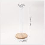 Un Branded White wooden base serviette holder