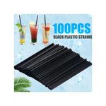 product_image_name-Generic-Elegant Black Drinking Straws - Party and Event Supplies-1