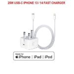 Apple IPhone 14 / 14 Pro Max -25W USB-C To Lighting Fast Charger .