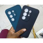 Tecno Camon 50 Matte Silicone Back Cover Case With Camera Protection - Black