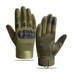 Outdoor Tactical Military Full Finger Gloves Paintball Shooting Airsoft Combat - Green