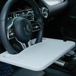 product_image_name-Generic-Compact Car Steering Wheel Desk Tray: Universal, Portable Workspace & Dining Solution-White-5