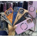 product_image_name-Generic-Magnetic Stand Luxury Phone Case with Free Camera Lens Protector, MagSafe Magnetic Ring, Hybrid Protection, and Slim Transparent Design for iPhone 13 - Black-2