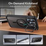 product_image_name-Generic-Black Magsafe Compatible Stand Bracket Transparent Case with Camera Metal Ring Lens Protector for iPhone 15 Pro Max-3