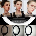 product_image_name-Generic-LJJ-45 18-Inch Touch Screen LED Ring Light Kit with 3-Color Temperature, Adjustable Stand & Bluetooth Remote-2