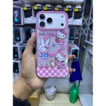 Apple Hello Kitty Cartoon Transparent Glitter Protective Case iPhone 17 Pro max