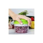 product_image_name-Generic-Manual spin cutter Food Chopper ,Easy Pull Food Processor Vegetable Chopper/Salad/Garlics for Salsa/Pesto/Onions(450ml)-4