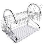 product_image_name-Generic-DISH RACK. High Quality 2-layer Stainless Steel Dish Drainer/ Dishrack-3