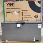 VON Deep Freezer – 505 Litres Capacity (Fully Tropicalized, Fast Freezer, Front Defrost Drainage)