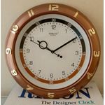 product_image_name-Rikon-Quartz Wall Clock – Model 507 – 30.5cm – Brown Frame – With AA Battery-1