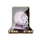 product_image_name-Marble-Z flip 5 Royal Gold Plated  Pattern Luxury Cover-2