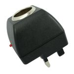 product_image_name-Generic-UK Standard 3 Pin Plug Cigarette AC To DC Conveter Adapter 12V 600mA-2