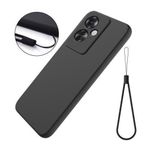 Oppo Reno 11F 5G silicone shockproof back cover case (Black)
