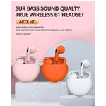 product_image_name-Generic-Pro6 Wireless Headset Bluetooth Earphones Earbuds Hi-fi Orange-3