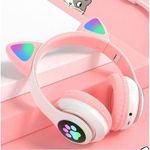 product_image_name-Fancy-Pink LED Auricular Wireless Audifono Cat Claws Ear Headset Headphone-1