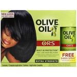 Ors OLive Oil No Lye-Relaxer Kit Extra Strength+Sheen Spray 85ml