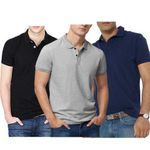 3 Pack Short Sleeve Polo Shirt - Multicolor