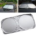 Share this product    Foldable Car Windshield Sunshade – UV Reflective Front Sun Shield (Universal Fit)