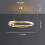 product_image_name-Generic-Modern "C-Ring" Crystal Pendant Light-2