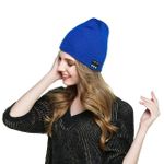 product_image_name-Generic-BLUE Bluetooth V5.0 Beanie Hats,Hand Free Wireless Headphone-4