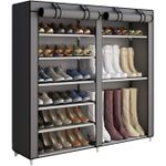 product_image_name-Generic-Double Column Free Standing Shoe Rack Organizer With Cover -1