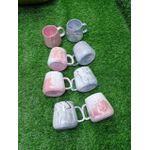 porcelain coffee mug, marble tea mug