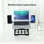product_image_name-Generic-Black Multifunctional Adjustable Laptop Stand, Portable Foldable Laptop Stand-4