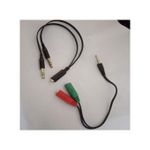 2 pcs Y Splitter Cable Male And Female 3.5mm