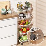 product_image_name-Generic-5 Tier Collapsible Fruit Rack – Sturdy Rustproof Metal & Plastic Storage Bins, Easy No-Tool Assembly, Space-Saving Stackable Kitchen Organizer-2