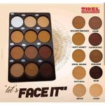 Zikel Lets FACE IT Contour Powder Pallet -12 Colors