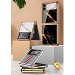 product_image_name-Generic-Luxury Black Gold Marble Cover for Samsung Galaxy Z Flip 3 – Stylish Shockproof Case with Built-in Screen Protector & Camera Lens Cover-1