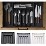 product_image_name-Generic- Large Size Expandable Hardened Plastic Cutlery Drawer Organizer for Better Organization-1