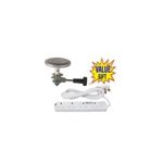 Hr Strong Heavy Duty & Non-Rusting 6Kg Burner + 4 Way Power Extension Cable + Free Best 4 Way Power Extension Cable