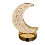 Crystal Rechargeable LED, Crescent Moon Night Light