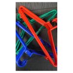 product_image_name-NPL-12Pcs Plastic Normal Clothes Hangers 1 Dozen - Mixed Colors-2