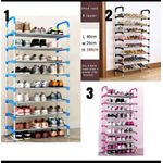 8 Tier Adjustable Shoe Rack Organizer – Space Saving Shoe Storage Stand