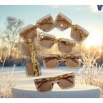 Plastic Unisex oversized square sunglasses 