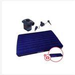 product_image_name-Intex-4x6 feet full size Durabeam Standard Classic Downy Inflatable Mattress, sleeping mat pad, waterproof Polyester, Navy Blue, portable-A Free Electric Pump-2